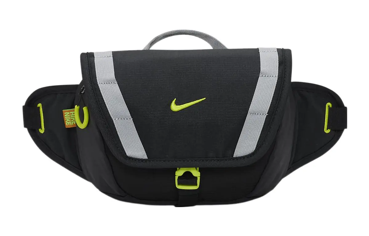 Nike Fabric One Shoulder Crossbody Fanny Pack Regular Unisex Black/Gray