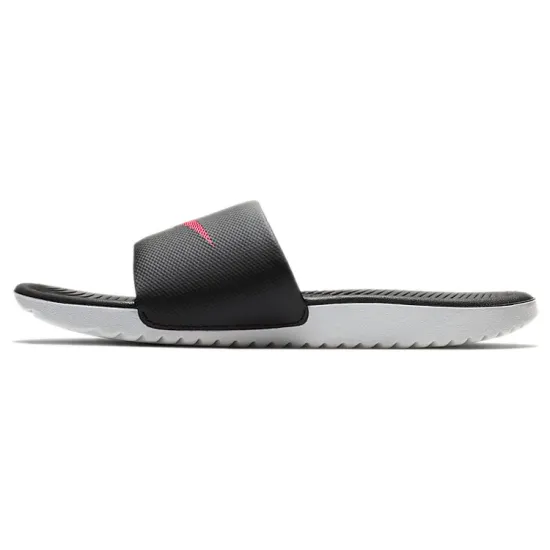 Nike Kawa Slide Black Vivid Pink Women's