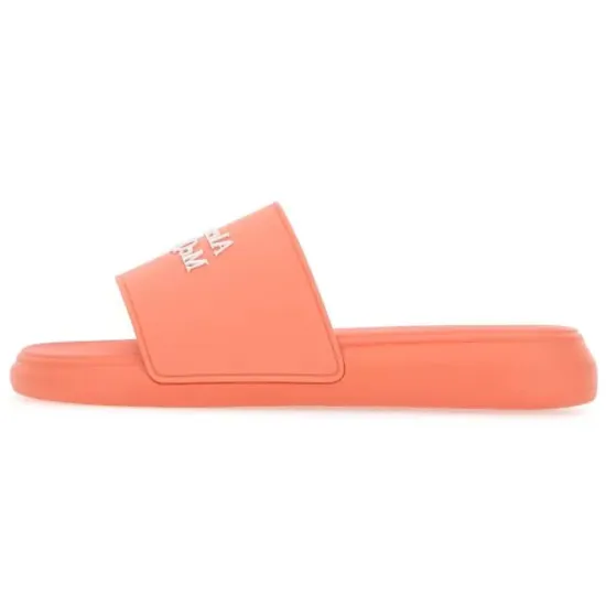 Alexander McQueen Logo Embossed Slip-On Slides Women's