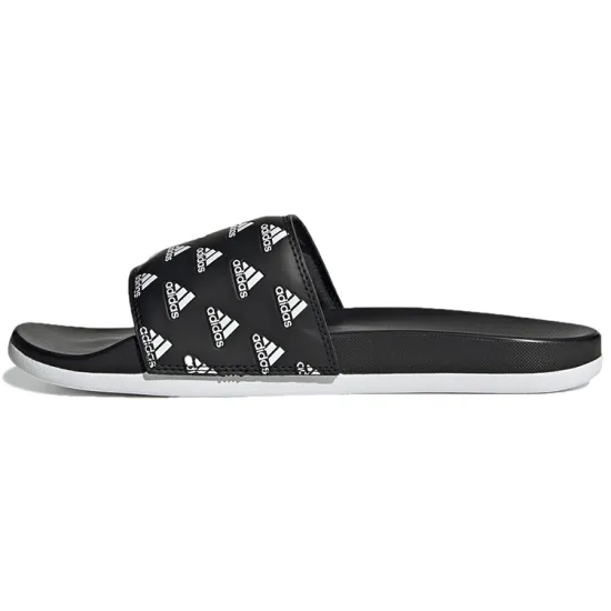 Adidas Adilette Comfort Slides Print Core Black Cloud White