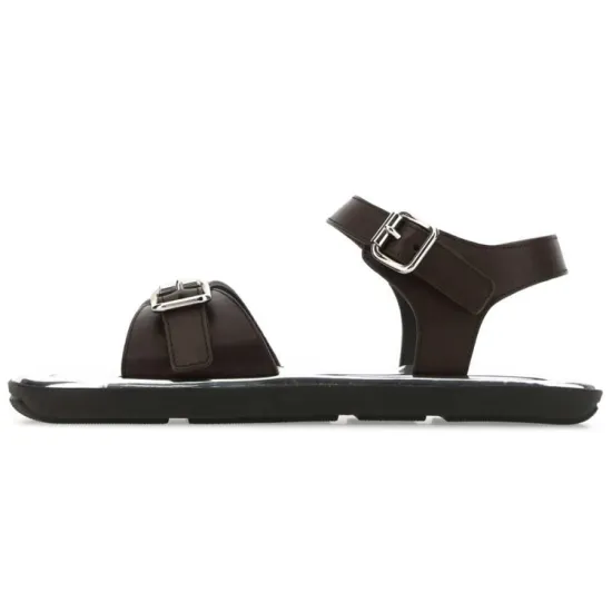 PRADA Strap Sandals Men's Dark Brown