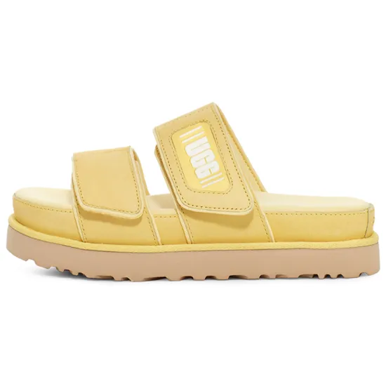 UGG Rubber Sole Slide Slippers Women's Banana Cream Color