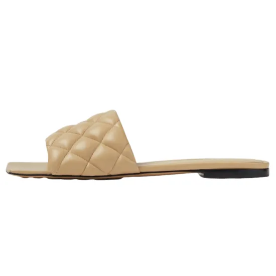 Bottega Veneta Slide Slippers Women's Sugar Color