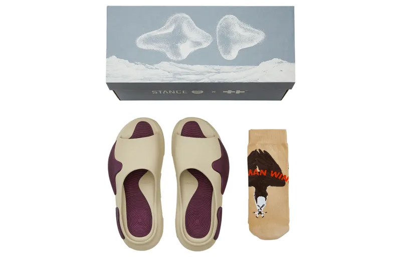 Stance x EQLZ EQUALIZER Oasis joint model Oasis color matching sports silent flip-flops for men and women, desert