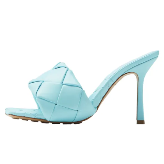 Bottega Veneta Slide Slippers Women's Light Blue