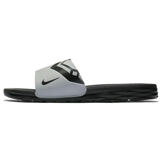 Nike Benassi Solarsoft Nba Flt Silver/White-Black
