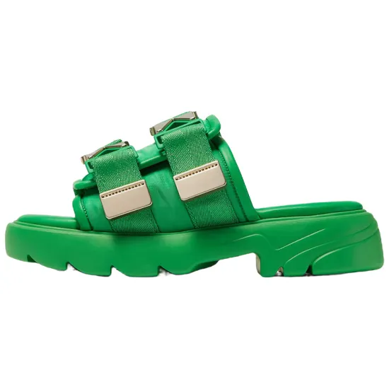 Bottega Veneta Flash Slide Slippers Women's Green