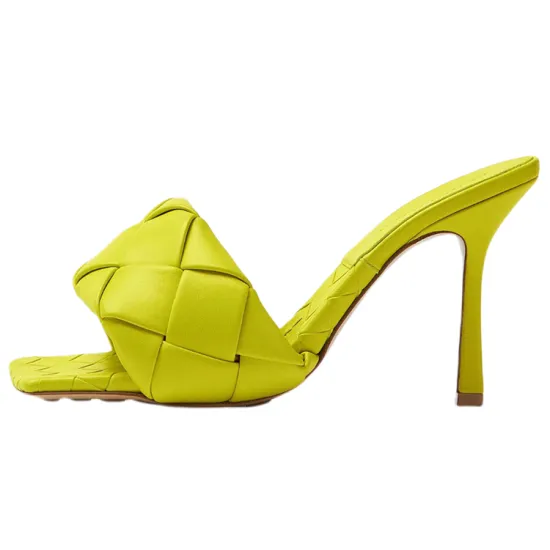 Bottega Veneta Slide Slippers Women's Light Green