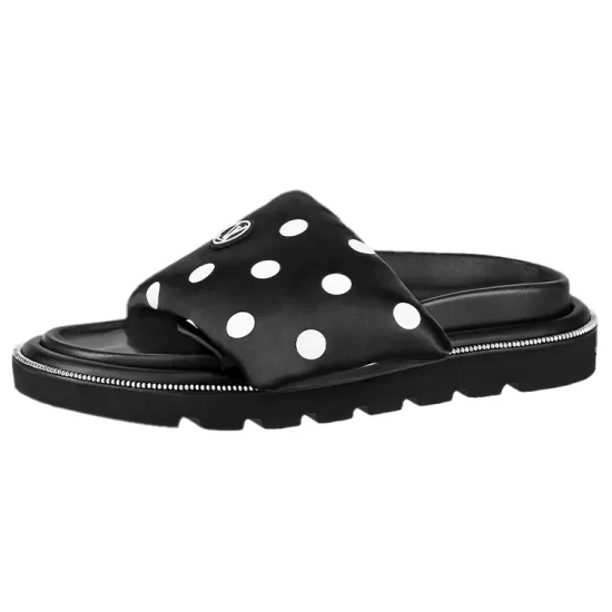 LOUIS VUITTON Pillow Slide Slippers Women's Black White