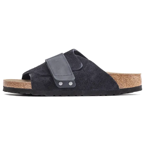 Birkenstock Kyoto Oiled Leather Suede Black