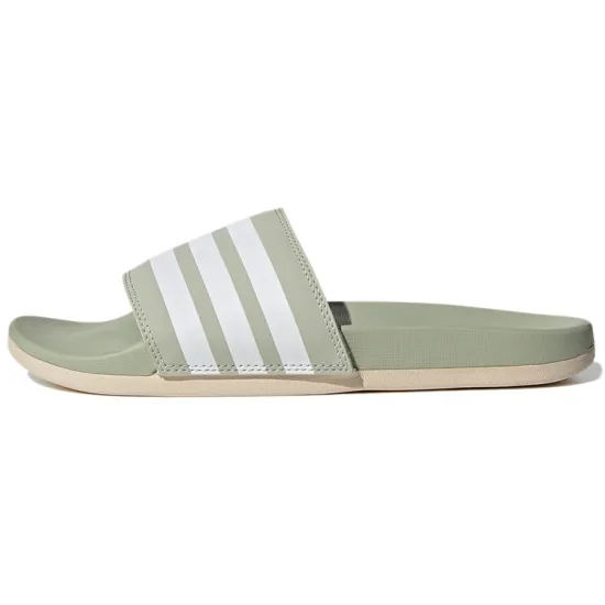 Adidas Adilette Comfort Slides 'Halo Green Ivory' Women's