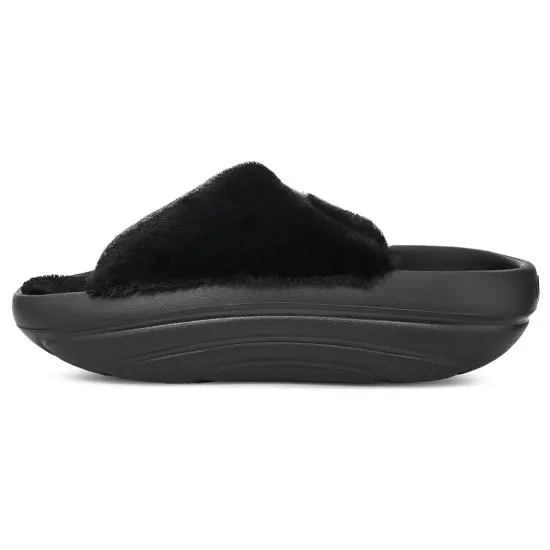 UGG FoamO UGGplush Slide Black Women's