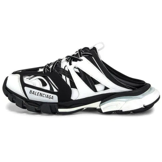 Balenciaga Track Mule Black White