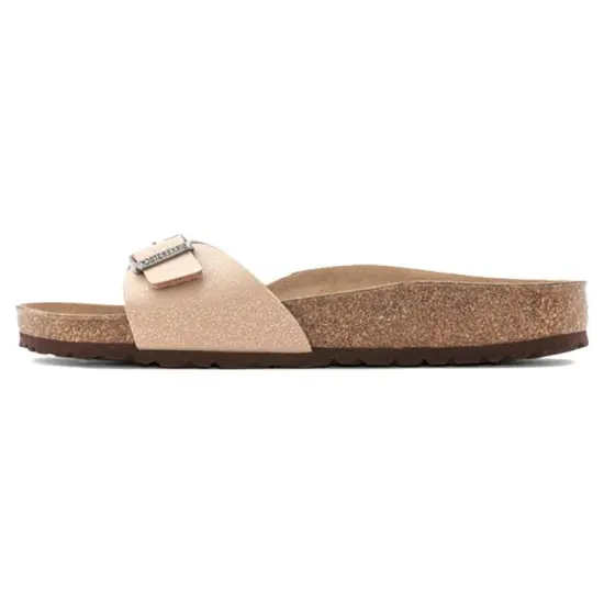 Birkenstock Madrid Birko Flor White Narrow Fit 'Pink' Women's