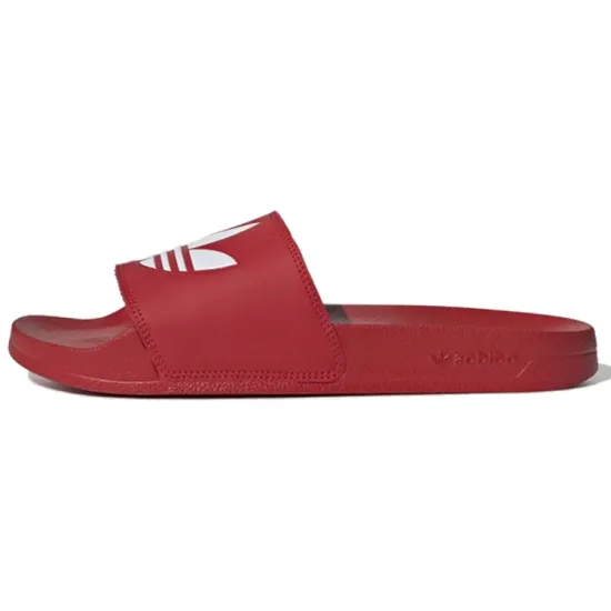 Adidas Adilette Lite Slides 'Trefoil Logo - Scarlet'