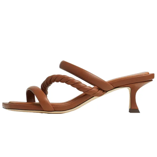 Jimmy Choo Slide Slippers Women's Tan