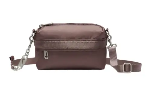 Nike Polyester Fanny Pack, Handheld Crossbody Bag, Shoulder Bag Regular Women's Coffee