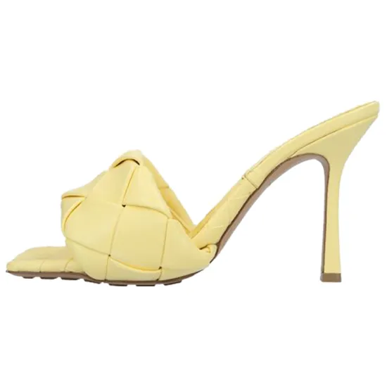 Bottega Veneta Lido Slide Slippers Women's Yellow