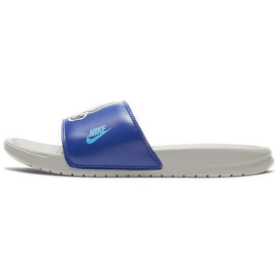 Nike Benassi JDI Print Flip-flops Men White/Blue