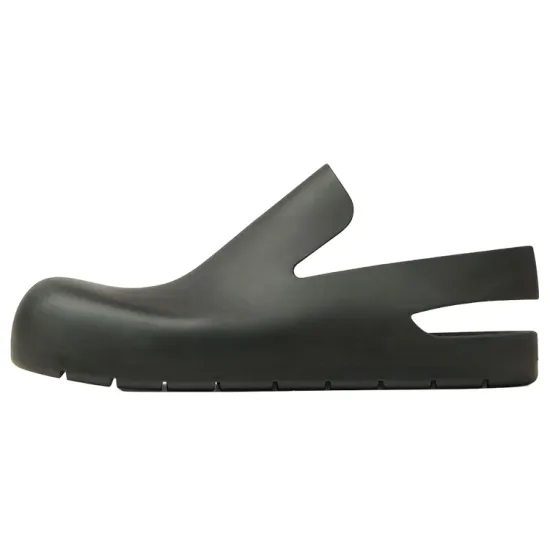 Bottega Veneta Rubber Slingback Puddle Shoe Black