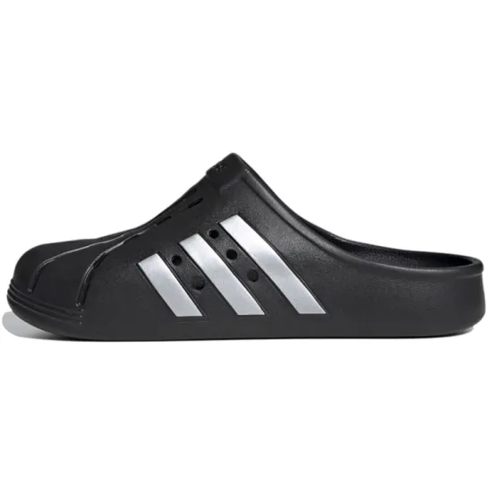 Adidas Adilette Clog Black Silver