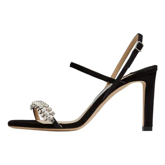Jimmy Choo Meira 85mm Crystal-embellished Sandals