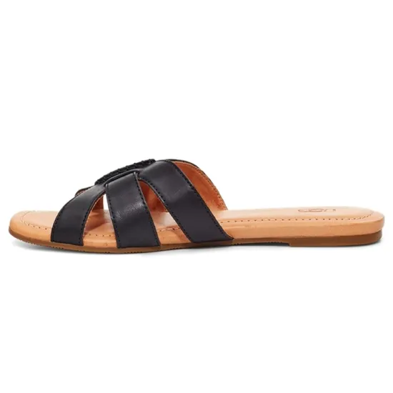 UGG Teague Black Slippers 'Black Brown' Women's