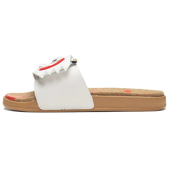 Disney X LINING Slide Slippers Men Champagne White