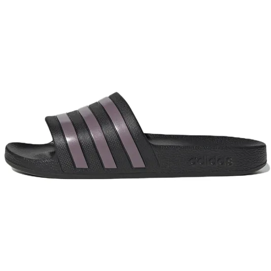 Adidas Adilette Aqua 'Black Purple' Women's