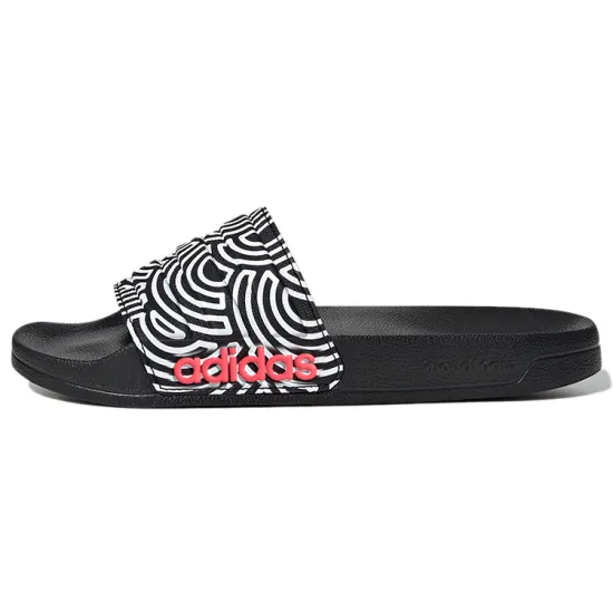 Adidas Adilette Shower Slipper 'Black White' Women's