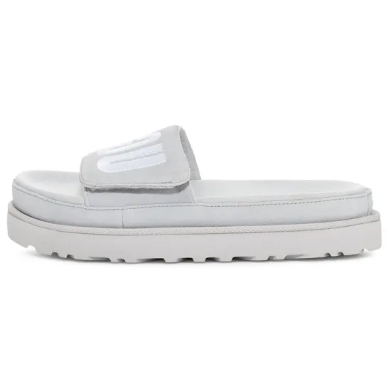 UGG Laton Fur Slide 'Grey' Women's