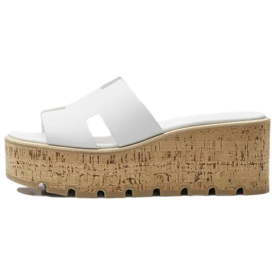 HERMES Eze 30 Sandal White