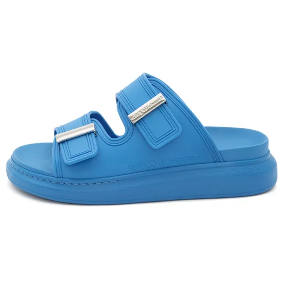 Alexander McQueen Hybrid Double Buckle Sandal Blue Women's
