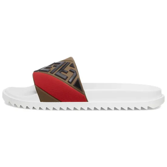 FENDI Rubber Fussbetts Slides 'Multi'