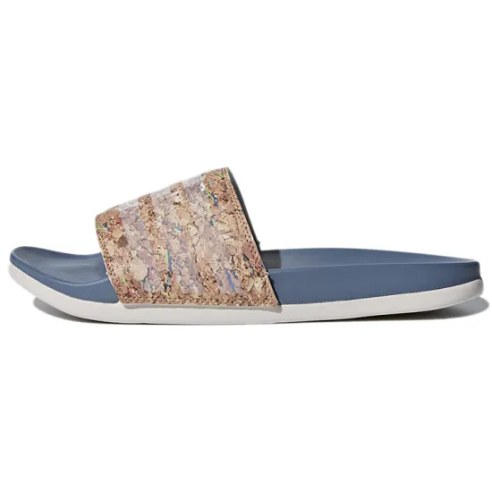 Adidas Adilette Cloudfoam Plus Cork 'Blue' Women's