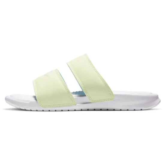 Nike Benassi Duo Ultra Slide White/Yellow Women's