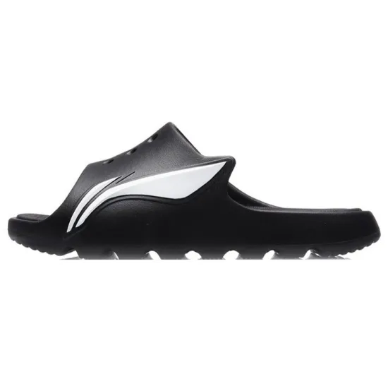 LINING Slide Slippers Men Black White