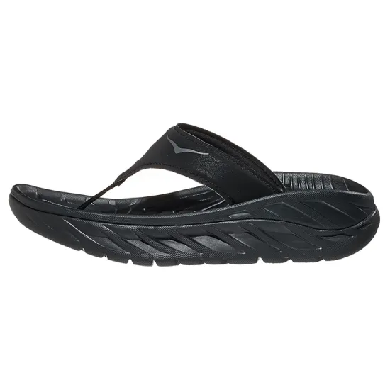 HOKA ONE ONE Ora Recovery Flip Slide 'Black Dark Gull Grey' Women's