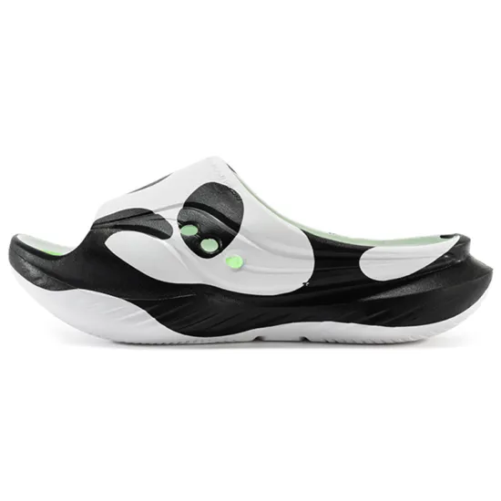 Saucony Cradle Slip Resistant Abrasion Resistant Slide Slippers Unisex White Black