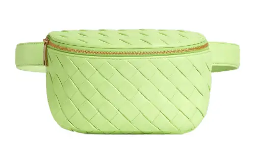 Bottega Veneta Lambskin Fanny Pack Women's Light Green