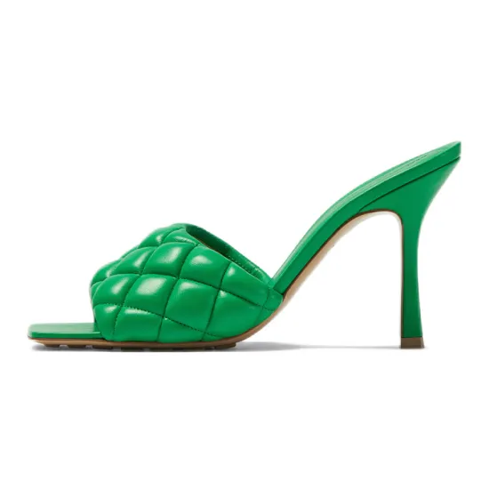 Bottega Veneta Bottega Venetta Padded Sandal Parakeet Women's