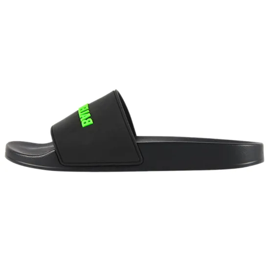 Balenciaga Pool Slide Black Fluo Green