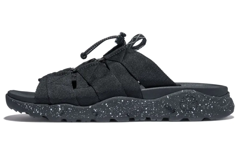 Timberland Ripcord Rubber Sole Slip Resistant Slide Slippers Men's Black