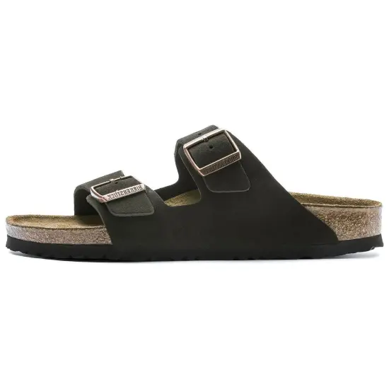 Birkenstock Arizona Soft Footbed Suede Leather Narrow Fit 'Mocha'