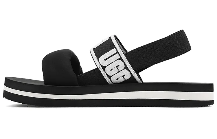UGG Sports Sandals 'Black White' Women's