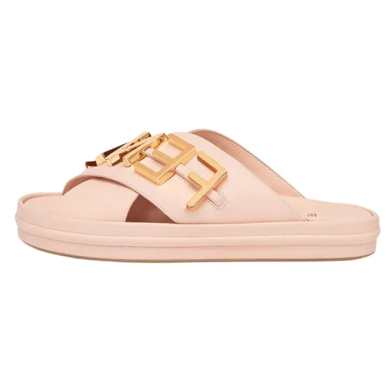 FENDI Lettering Logo Flat Slides