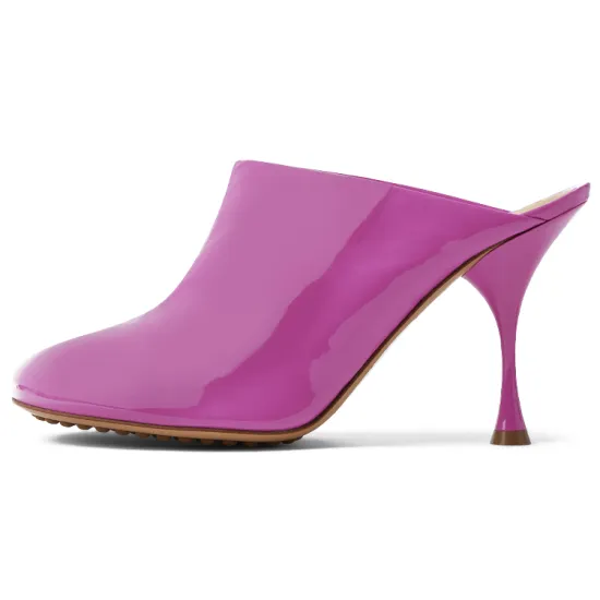 Bottega Veneta Patent Leather Sandal Pink Women's