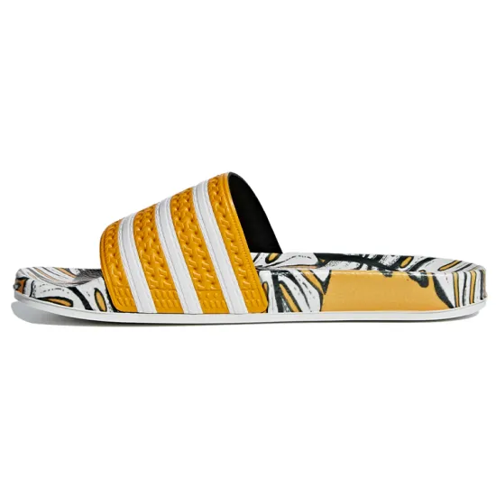 Adidas Originals ADILETTE Series Flip-flops Women's Yellow/Black/White