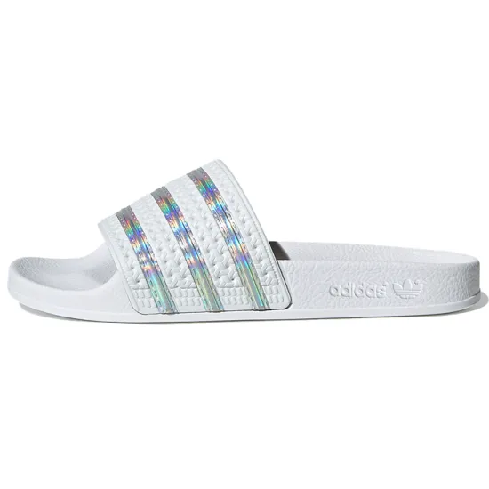 Adidas Originals ADILETTE Series Flip-flops Women's White/laser Silver