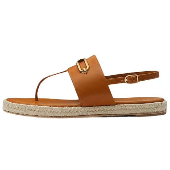 HERMES Strap Sandals Women's Brown
